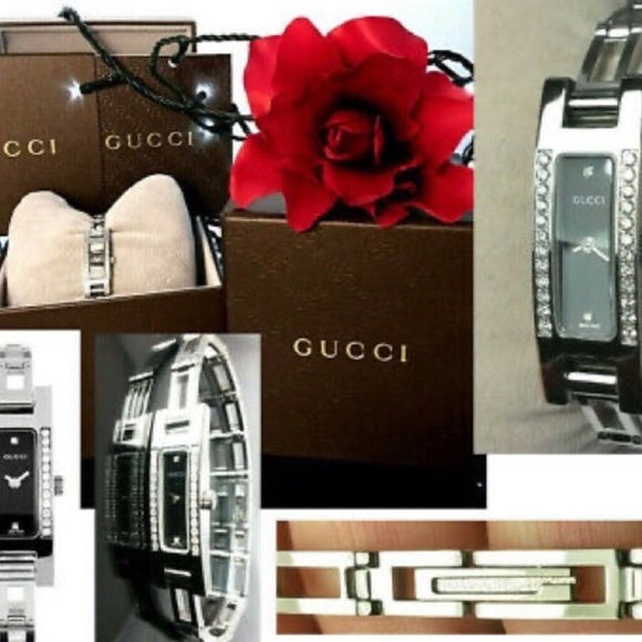 SALE ☄️GUCCI 26 DIAMOND MOP Watch EC - Picture 5 of 14